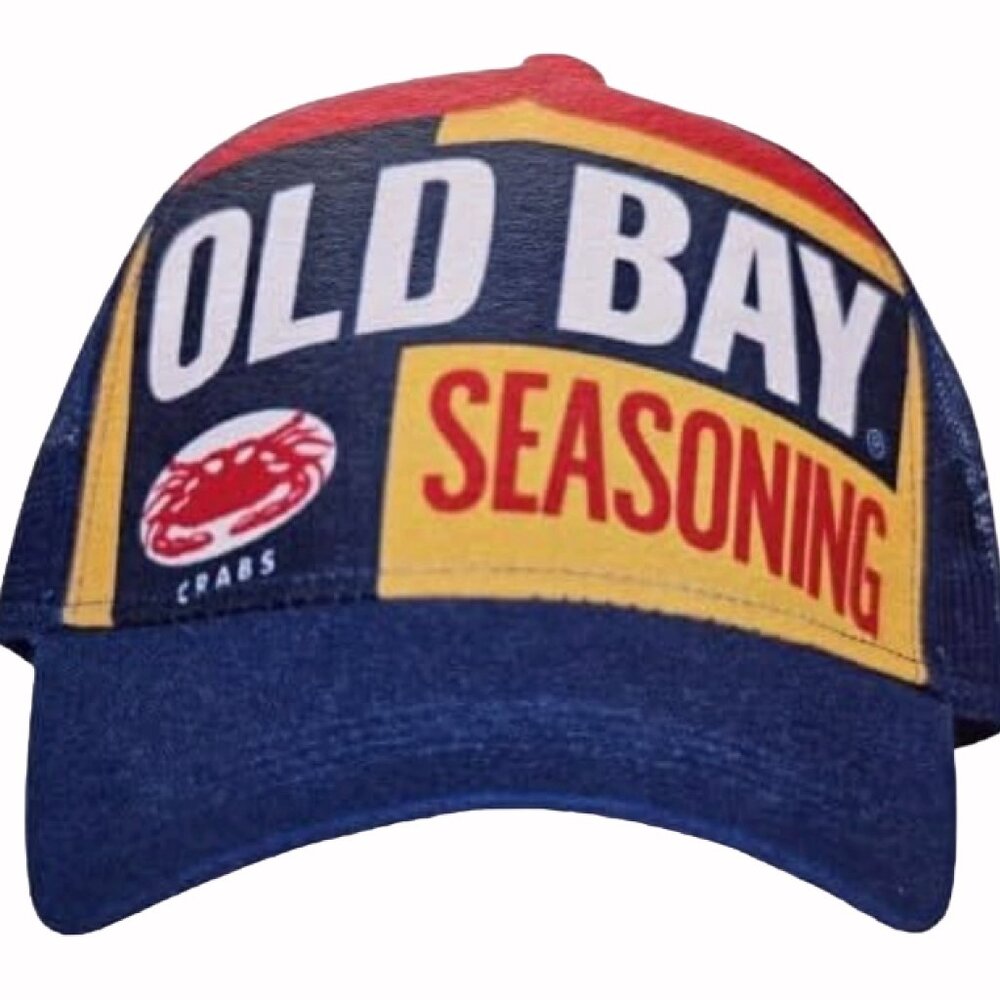 Old Bay Can Logo Mesh Cap Hat - NEW Fast Ship